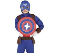 FIESTAS GUIRCA | Scudo Stella Supereroe (30 cm) - Accessorio per Costume per Feste di Supereroi e Villain - Ideale per Carnevale e Halloween - Tutti gli Utenti - Rosso Blu