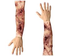 FIESTAS GUIRCA | Set 2 Maniche in Tessuto Effetto Braccio Cucito (Tatuaggi e FX) - Accessorio di Trucco Effetto Sangue per Bambini e Adulti - Multicolore