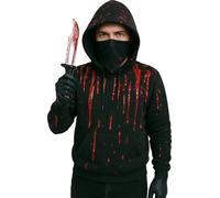 FIESTAS GUIRCA | Set Assassino (Taglia Unica) - Accessorio per Costume Killer Psicopatico Halloween Horror Slasher - Include Coltello Finto Guanti Foulard - Adulto Bambino