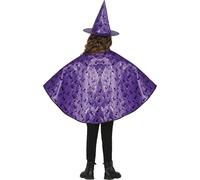 FIESTAS GUIRCA | Set di Costume da Strega per Bambini (50 cm) - Mantello e Cappello per Costume di Halloween e Festa di Streghe - Accessorio ideale per Ragazzi e Ragazze - Viola