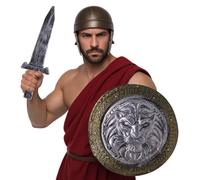 FIESTAS GUIRCA - Set Scudo Leone e Spada Romana Gladiatore Romano Accessorio GODIRE, 17289