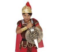 Fiestas Guirca Set scudo romano 31 cm e spada 48 cm in plastica per bambino, marrone, taglia unica