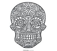 FIESTAS GUIRCA | Sottopentola Teschio Nero (38 cm) - Decorazione per Tavola per Feste di Halloween Terrificanti - Ideale per Celebrazioni Spaventose - Nero