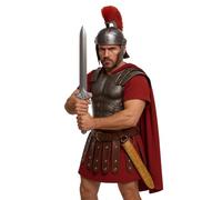 FIESTAS GUIRCA | Spada Romana Giocattolo con Fodero (50 cm) - Accessorio per Costumi di Carnevale e Halloween - Ideale per Gladiatori e Guerrieri - Giocattolo Sicuro per Bambini e Adulti - Oro