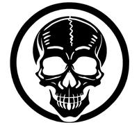 FIESTAS GUIRCA | Stampino Decorativo per Torte Scheletro (25 cm) - Stampo di Tes