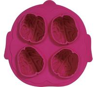 FIESTAS GUIRCA | Stampo per 4 Biscotti Cervello (16x16 cm) - Decorazione per Tavola per Halloween e Feste a Tema - Ideale per Cuocere Biscotti di Terrore e Celebrazioni - Granata