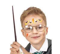 FIESTAS GUIRCA | Stencil Trucco Bambini (14x20 cm) - Set di Trucco per Feste in Maschera, Magia, Halloween, Carnevale e Celebrazioni - Ideale per Bambini