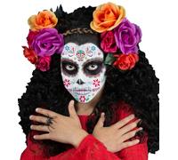 FIESTAS GUIRCA | Stencil Trucco Bambini Viola (14x20 cm) - Set di Trucco per Feste di Animali, Halloween, Carnevale e Celebrazioni - Ideale per Bambini - Viola