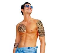 GUIRCA Tatuaggi TRIBALI Floreali Neri