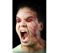 FIESTAS GUIRCA | Tatuaggio Vena Rosso (30x13 cm) - Trucco e FX per Halloween, Carnevale e Feste in Maschera - Ideale per Bambini e Adulti - Rosso