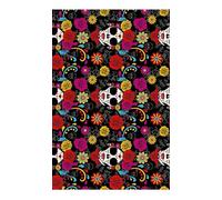 FIESTAS GUIRCA | Tovaglia Catrina Multicolore (137x274 cm) - Decorazione per Tavola per Feste di Halloween e Festività Messicane - Ideale per Celebrazioni Spaventose - Multicolore