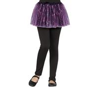 FIESTAS GUIRCA | Tutù nero con ragni lilla (30 cm) - Accessorio per bambini per costume di Halloween e feste dei pirati - Ideale per ragazzi e ragazze - Viola