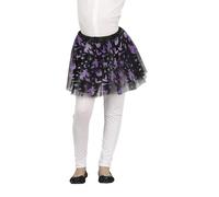 FIESTAS GUIRCA | Tutù Nero Streghe (30 cm) - Accessorio per Costume di Halloween e Feste di Streghe - Ideale per Bambini e Bambine - Nero e Viola