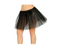FIESTAS GUIRCA | Tutù per Donna (Taglia Unica) - Accessorio per Costume in Tessuto per Halloween, Carnevale e Feste a Tema - Ideale per Costumi da Ballerina, Angelo, Sposa e Altro Nero