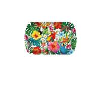FIESTAS GUIRCA | Vassoio Hawaii riutilizzabile (39 x 24 cm) - Decorazione da tavola riutilizzabile per feste di laurea e celebrazioni hawaiane - Ideale per eventi estivi - Multicolore