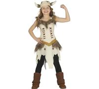 FIESTAS GUIRCA Vichinga Costumi Raffinati per Bambina età 5-6 Anni