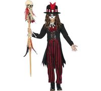 Fiestas Guirca Vodoo Costumi di Halloween Raffinati per Bambina 10-12 Anni