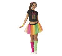 Fiestas GuircaDonna I love 80's Costume (FG1025)