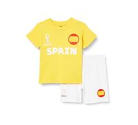 FIFA Unisex Kinder Official World Cup 2022 Tee & Short Set, Toddlers, Spain Alternate Colours, Age 4, Yellow, Large