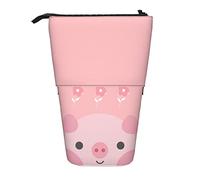 fifbird Astuccio carino maiale piccoli fiori cartone animato sfondo animale acquerello studenti cancelleria caso grande capacità supporto matita leggero cancelleria organizzatore scatola, Multicolore,