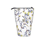 fifbird Astuccio per matite Bellissimi Fiori Viola Giallo Arancione Bellissimi Fiori In Piedi Portapenne Durevole Ragazze Cancelleria Organizer Personalizzato Ragazzi Telescopico, Multicolore, Taglia