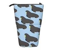 fifbird Astuccio per matite con motivo tricheco animale, portapenne leggero, grande capacità, Multicolore, Taglia unica, Astuccio telescopico