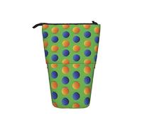 fifbird Astuccio portamatite telescopico con motivo pallavolo, portapenne con cerniera, astuccio per cosmetici, Multicolore, Taglia unica, Astuccio telescopico