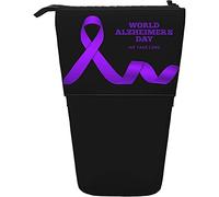 fifbird Astuccio portamatite viola per la sensibilizzazione sull'Alzheimer, astuccio telescopico personalizzato per matite, leggero, per college e adolescenti, Multicolore, Taglia unica, Astuccio