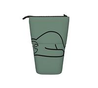 fifbird Astuccio telescopico a forma di bradipo lineare, portatile, con bradipo che giace con gli occhi chiusi su uno sfondo verde, Colore 10, Taglia unica, Astuccio telescopico