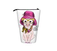 fifbird Astuccio telescopico a forma di fagiano dorato, portamatite portatile in piedi su un ramo con belle piume decorazione floreale organizer colorato, Colore 4, Taglia unica, Astuccio telescopico