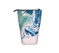 fifbird Astuccio telescopico bianco su spiaggia di sabbia bianca, con cielo e paesaggio marino, organizer per cosmetici, Multicolore, Taglia unica, Astuccio telescopico