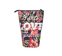 fifbird Astuccio telescopico con fumetti e bolle di discorso, astuccio portatile in piedi per matite Bang Paw Ouch Zap Wham modello senza cuciture rosso giallo verde viola carino matita organizzatore