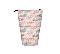 fifbird Astuccio telescopico con piume di bosco, supporto per matite con cerniera, astuccio per trucchi e penne, Multicolore, Taglia unica, Astuccio telescopico