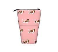 fifbird Astuccio telescopico, motivo cavalier spaniel scoreggia divertente cane razza supporto portapenne con cerniera astuccio per trucco astuccio portapenne, Multicolore, Taglia unica, Astuccio
