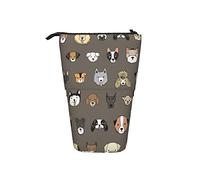 fifbird Astuccio telescopico natalizio portatile, astuccio portamatite con albero e decorazioni su un tavolo in legno a tema natalizio, Colore 4, Taglia unica, Astuccio telescopico