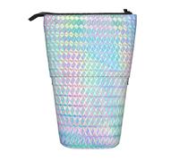 fifbird Astuccio telescopico olografico colorato con ologramma arcobaleno, supporto per matite con cerniera, astuccio per trucchi e penne, Multicolore, Taglia unica, Astuccio telescopico