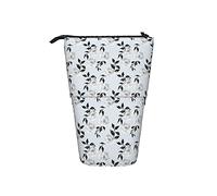 fifbird Astuccio telescopico per matite e penne, motivo: cuore gitano, nero, bianco, blu, astuccio organizer per matite e cosmetici, Multicolore, Taglia unica, Astuccio telescopico