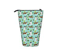 fifbird Astuccio telescopico per matite e penne, motivo: San Bernardo, razza cactus, astuccio organizer per cosmetici, Multicolore, Taglia unica, Astuccio telescopico