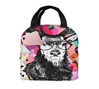 fifbird Borsa per il pranzo Semplice Strokes of Old Goat Contenitore isolato Cooler Adulto per Uomini Donne Titolare Tote Bags
