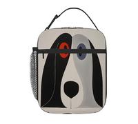 fifbird Borsa termica per il pranzo leggera da donna con pittura elegante custodia per il pranzo riutilizzabile borsa termica per pasti tote portatile a prova di perdite secchio per la preparazione