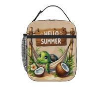 fifbird Borsa termica per il pranzo leggera da donna con pittura elegante custodia per il pranzo riutilizzabile borsa termica per pasti tote portatile a prova di perdite secchio per la preparazione