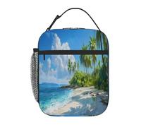 fifbird Borsa termica per il pranzo leggera da donna con pittura elegante custodia per il pranzo riutilizzabile borsa termica per pasti tote portatile a prova di perdite secchio per la preparazione