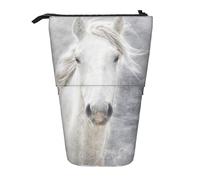 fifbird Camargue - Astuccio telescopico per matite e matite, con cerniera, motivo: cavallo, Multicolore, Taglia unica, Astuccio telescopico
