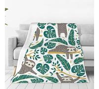 fifbird Coperta in pile di flanella con squali animali che ballano autunno leggera morbida pelosa accogliente mare per divano letto decorazione autunnale viaggi vacanze bambini adulti coperte