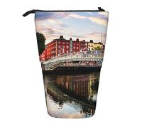 fifbird Dublin Ireland Ha Penny Bridge, astuccio portapenne telescopico, per cancelleria, trucco, cosmetici, per donne e ufficio, Dublino Irlanda Ha Pe, Taglia unica, Astuccio per trucchi
