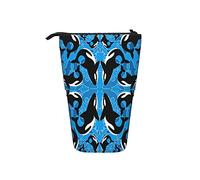 fifbird Landskape - Astuccio telescopico portatile, con scritta "A Boat On The Lake Mountains", colore: verde, Colore 7, Taglia unica, Astuccio telescopico