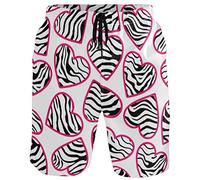 fifbird Moda Uomo Nuovi Sport Estivi In Esecuzione Costumi Da Bagno con Fodera In Mesh Beach Board Shorts Costume Da Bagno per Gli Uomini, Cuore Unico, L