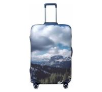 fifbird Mountain Nature Big Sky Stampa Bagagli Copertura Valigie Copertura Elastico Lavabile Valigie Protector Taglia XL, Nero , L, Copertura valigia