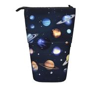 fifbird P-Lanets - Astuccio con stampa di stelle e la Via Lattea, astuccio per matite, matite, cosmetici, trucchi, ufficio, Pianeti Stelle e Mi, Taglia unica, Astuccio per trucchi