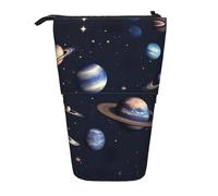 fifbird P-Lanets - Astuccio con stampa di stelle e la Via Lattea, astuccio per matite, matite, cosmetici, trucchi, ufficio, Pianeta Stelle e Mil, Taglia unica, Astuccio per trucchi